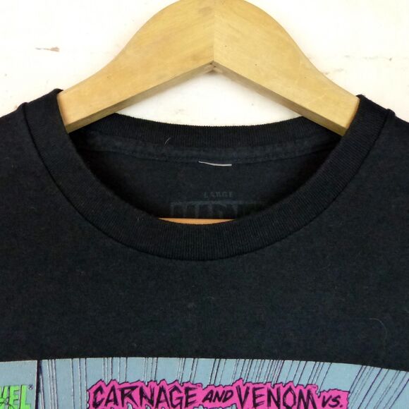 Marvel Spider-Man Carnage Venom Comic T Shirt Mens L Black Superhero Graphic Tee - Picture 4 of 7